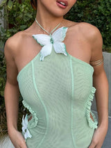 Litlookz Studio Butterfly Cut Out Maxi Dress, view 3