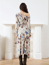Litlookz Studio Butterfly One Shoulder Midi Dress, view 2
