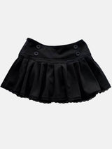 Litlookz Studio Button School Mini Skirt, view 4