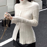 Litlookz Studio Button Up Off Shoulder Knitted Top, view 2