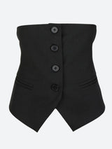 Litlookz Studio Button-Up Underbust Corset Top, view 4