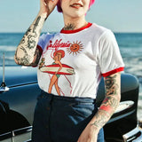 Litlookz Studio California Ringer Tee, view 2