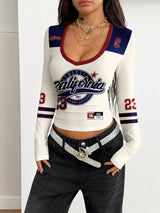 Litlookz Studio California Varsity Top, view 4