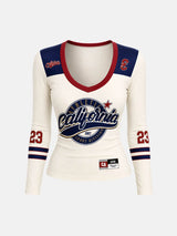 Litlookz Studio California Varsity Top, view 6