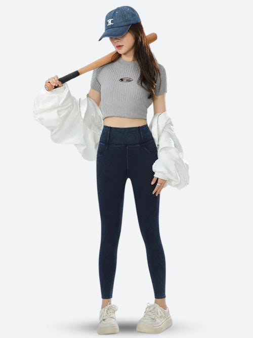 Litlookz Studio Casual High Rise Fit Denim Jeggings