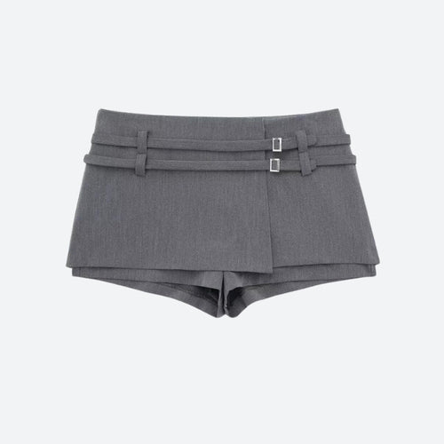 Litlookz Studio Casualcore Double Belted Mini Skort