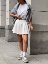 Litlookz Studio Casualcore Pleated Mini Skirt, view 4