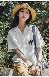 Litlookz Studio Cat Embroidered Shirt, view 2