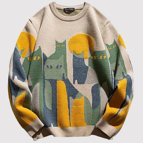 Litlookz Studio Cat Knitted Sweater
