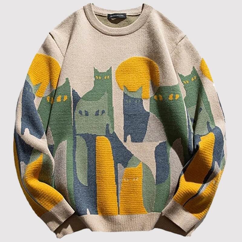 Litlookz Studio Cat Knitted Sweater