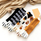 Litlookz Studio Cat Paw Plush Socks, view 2