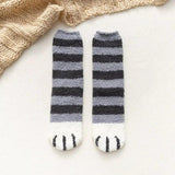 Litlookz Studio Cat Paw Plush Socks, view 5