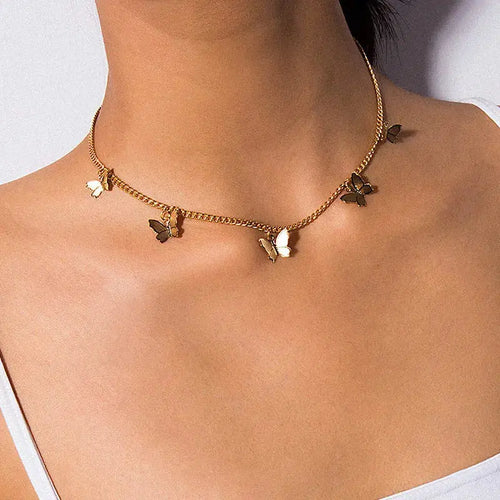 Litlookz Studio Chain Butterfly Necklace