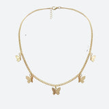 Litlookz Studio Chain Butterfly Necklace, view 3