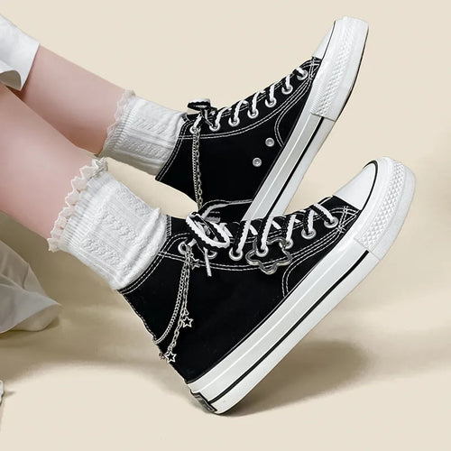 Litlookz Studio Chain with Stars Canvas Shoes