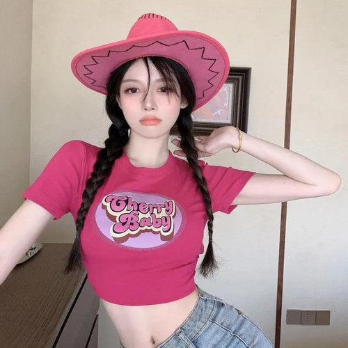Litlookz Studio Cherry Baby Crop Top