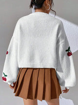 Litlookz Studio Cherry Knit Cardigan, view 2
