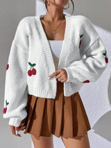 Litlookz Studio Cherry Knit Cardigan, view 6