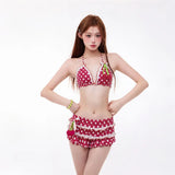 Litlookz Studio Cherry Polka Dot Bikini Top & Shorts, view 4