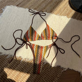 Litlookz Studio Chevron Triangle Bikini Set, view 3