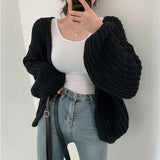 Litlookz Studio Chunky Knit Cardigan, view 5