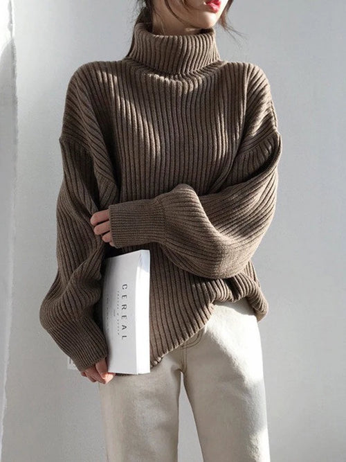 Litlookz Studio Chunky Turtleneck Knit Sweater
