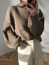 Litlookz Studio Chunky Turtleneck Knit Sweater, view 2