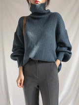 Litlookz Studio Chunky Turtleneck Knit Sweater, view 3