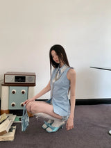 Litlookz Studio Classic Collar Sleeveless Shirt, view 4