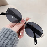 Litlookz Studio Classic Oval Sunglasses, view 2