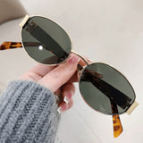 Litlookz Studio Classic Oval Sunglasses, view 3