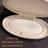 Litlookz Studio Classic Pearl Necklace, view 4