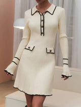 Litlookz Studio Classic Ribbed Midi Dress, view 3