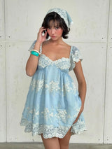 Litlookz Studio Cloud Babydoll Mini Dress, view 5