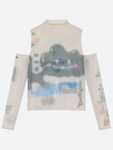 Litlookz Studio Cloud Monster Mesh Top, view 4