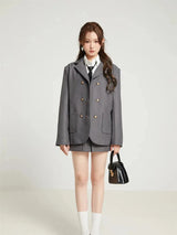 Litlookz Studio College Style Skirt, Blazer & Shirt Set, view 6