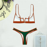 Litlookz Studio Color Block Bikini Set, view 6