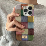 Litlookz Studio Color Block Checkered Phone Case, view 2