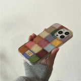 Litlookz Studio Color Block Checkered Phone Case, view 3