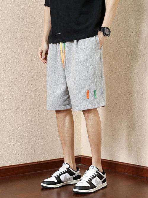 Litlookz Studio Colored Laces Striped Sweatshort