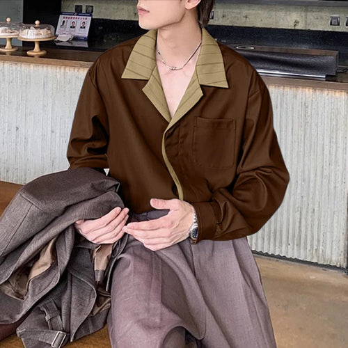 Litlookz Studio Contrast Collar Shirt