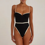 Litlookz Studio Contrast Cup One Piece Swimsuit, view 2