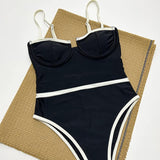 Litlookz Studio Contrast Cup One Piece Swimsuit, view 5