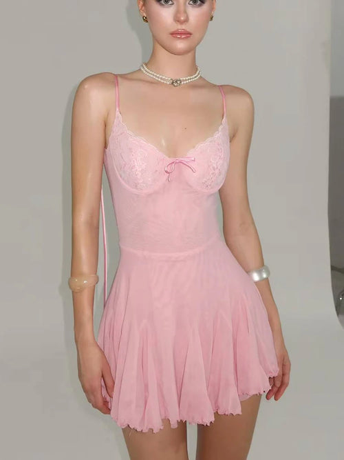 Litlookz Studio Coquette Backless Mini Dress