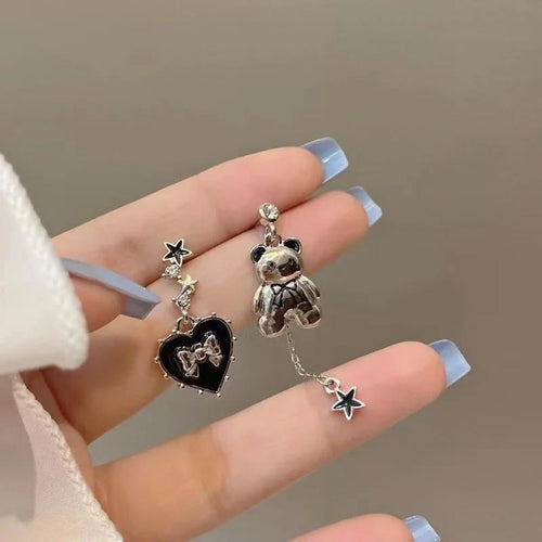 Litlookz Studio Coquette Bear Bow Earrings