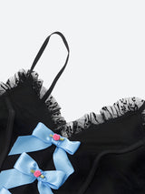 Litlookz Studio Coquette Bow Lace Top, view 2