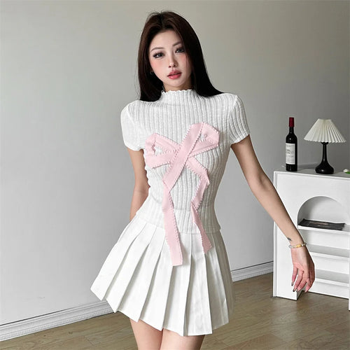 Litlookz Studio Coquette Bow Patch Tee