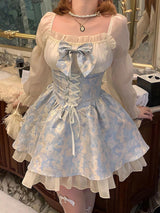 Litlookz Studio Coquette Bow Princess Mini Dress, view 2