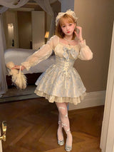 Litlookz Studio Coquette Bow Princess Mini Dress, view 3