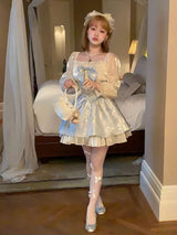 Litlookz Studio Coquette Bow Princess Mini Dress, view 4